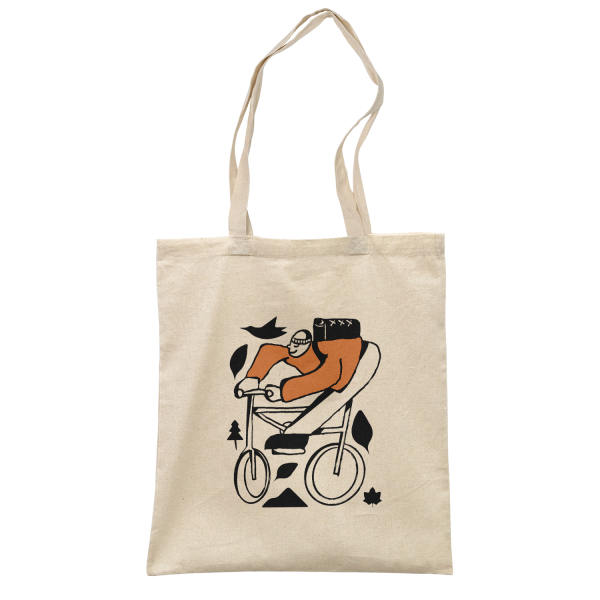 Tote bag cyclist