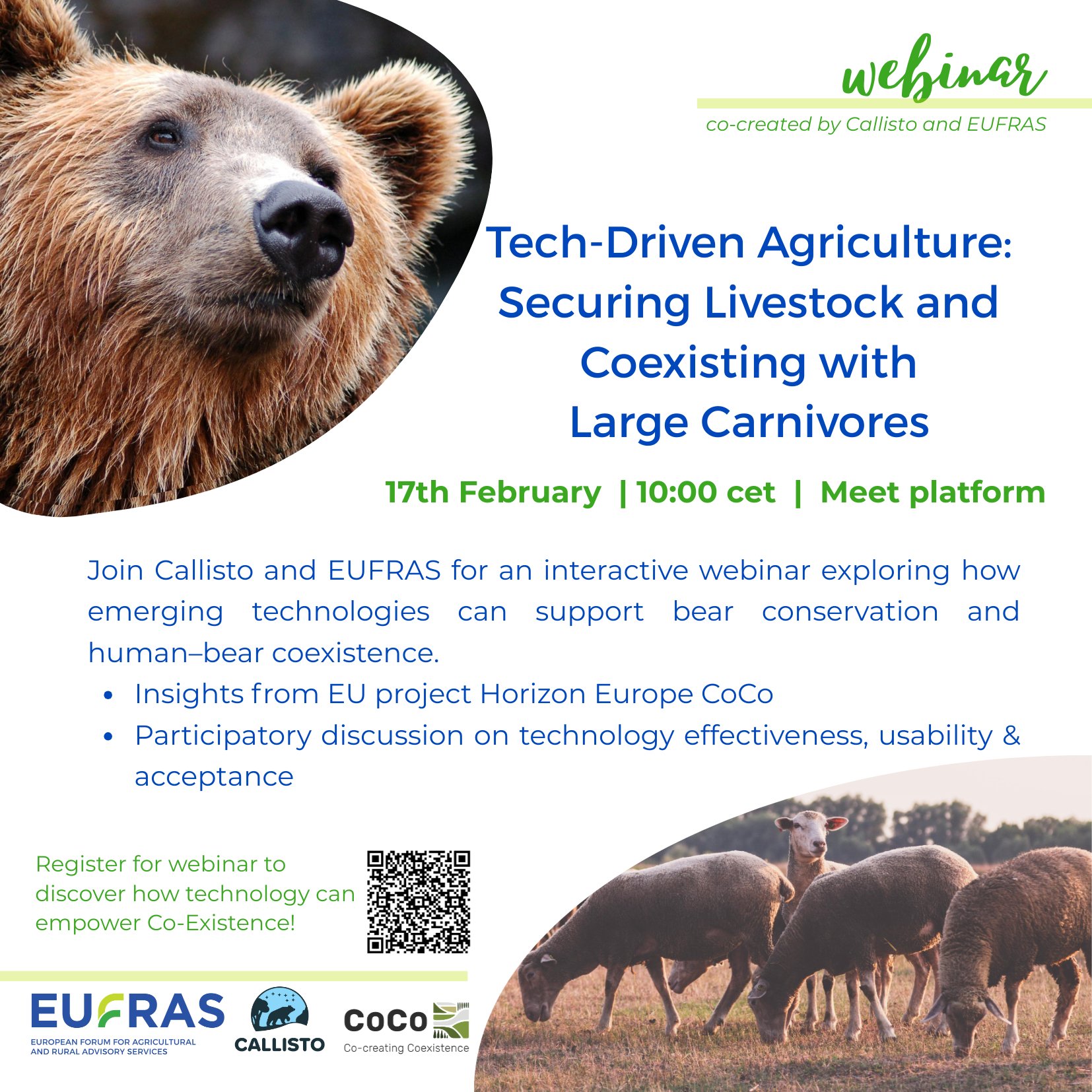 Webinar με θέμα Τεχνολογία και Γεωργία: Προστασία της Κτηνοτροφίας και Συνύπαρξη με τα Μεγάλα Σαρκοφάγα